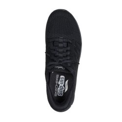 Skechers let slip model med pyntesnre 100732 - sort