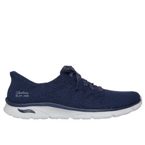 Skechers let slip model med pyntesnre slip-in og Arch Fit 100732 - navy