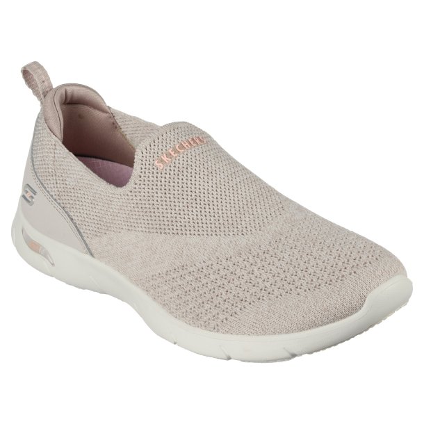 Skechers dame hyttesko Arch Fit 104164 velegnet til indlg - lys