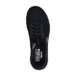 Skechers let hyttesko med Arch fit, slip in og udtagelige sler 104379 - sort