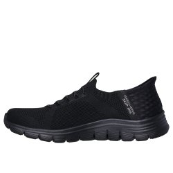 Skechers let hyttesko med Arch fit, slip in og udtagelige sler 104379 - sort