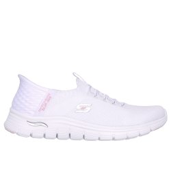 Skechers let hyttesko med Arch fit, slip in og udtagelige s�ler 104379 - hvid