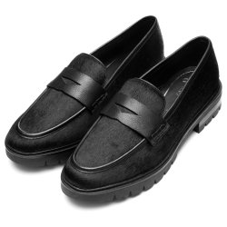 Ara hyttesko med moderne kraftige sler, almindelig brede 11225 Cambridge - sort pony