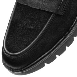 Ara hyttesko med moderne kraftige sler, almindelig brede 11225 Cambridge - sort pony