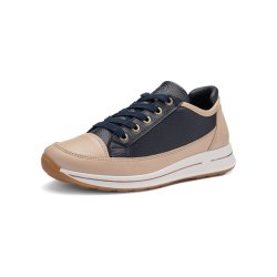 Ara Osaka 24842 damesko med vidde H og velegnet til indl�g - bl�/beige