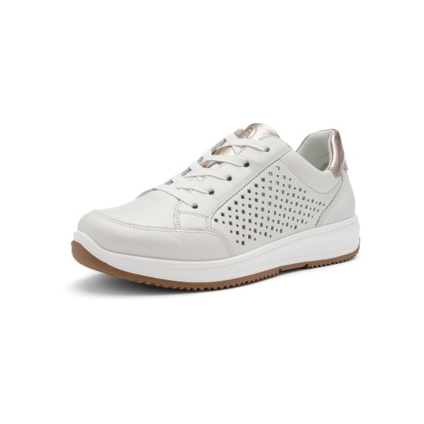 Ara Osaka 25526 sko med ekstra vidde og huller, velegnet til indl�g - hvid