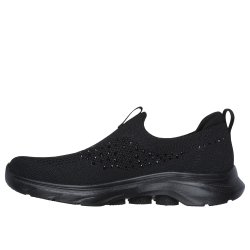 Skechers hyttesko Go Walk 7 125234 med ekstra blde sler - sort med simili