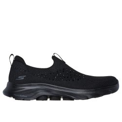 Skechers hyttesko Go Walk 7 125234 med ekstra blde sler - sort med simili