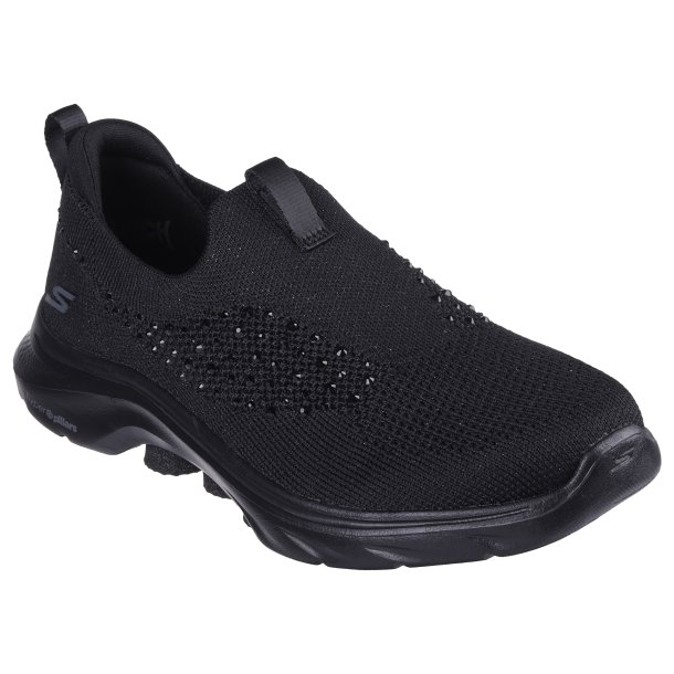 Skechers hyttesko Go Walk 7 125234 med ekstra blde sler - sort med simili