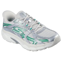 Skechers Go run Arch fit 129223, rummelig sneaker, velegnet til indl�g - lys med gr�n