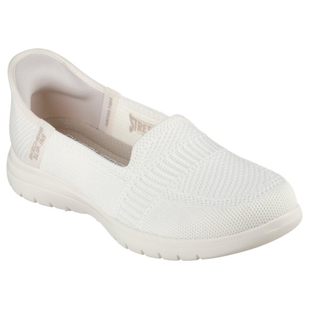 Skechers hyttesko med slip-in 138181 - ivory