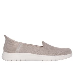 Skechers hyttesko med slip-in 138181 - sand