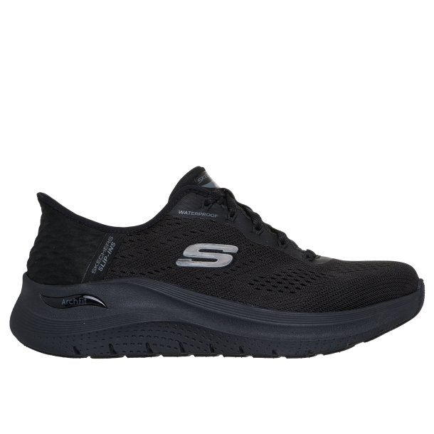 Skechers Arch Fit med Slip in, 100 % waterproof 150337 - Sort