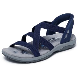 Skechers reggae Slim Slip in sandal 163460 - bl�