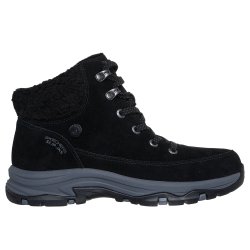 Skechers solid vandt�t vinterst�vle til den brede fod 167894 - Sort