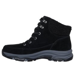 Skechers solid vandt�t vinterst�vle til den brede fod 167894 - Sort
