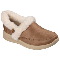 Skechers hjemmsko i med lunt f�r med slip in 168114 - kamel