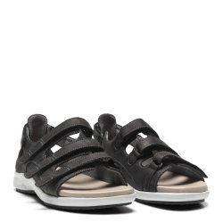 New Feet 171-41-310/w. Sandal til den brede fod, velegnet til indl�g - sort