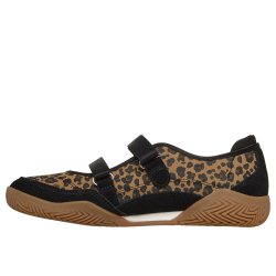 Skechers let remsko, velegnet til indl�g 190167 - sort med leopard