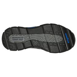 Skechers herresko i olieret skind, med slip in 204810 - sort