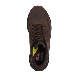 Skechers herresko i olieret skind, med slip in 205338 - brun