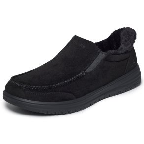 Skechers hjemmesko med bl�dt f�r med slip in funktion 205606 - sort