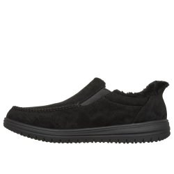 Skechers hjemmesko med bl�dt f�r med slip in funktion 205606 - sort