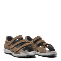 New Feet 211-35-1935/w. Sandal til den brede fod, velegnet til indl�g - sand