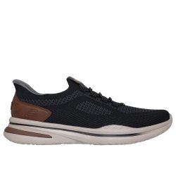 Skechers let herresko med slip-in funktion, velegnet til indl�g 211207 - sort