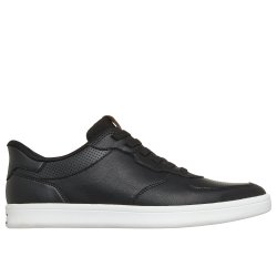 Skechers herresko i skind med slip in funktion til den slankere fod 211288 - sort