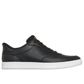 Skechers herresko i skind med slip in funktion til den slankere fod 211288 - sort