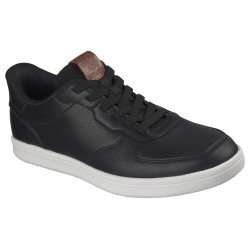 Skechers herresko i skind med slip in funktion til den slankere fod 211288 - sort