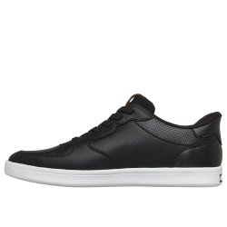 Skechers herresko i skind med slip in funktion til den slankere fod 211288 - sort