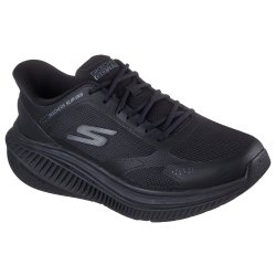 Skechers solid sko med kraftig gngefunktion, arch fit og slip-in 216351 - sort