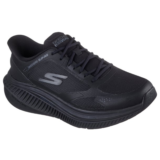 Skechers solid sko med kraftig gngefunktion, arch fit og slip-in 216351 - sort