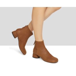 Audley damestvle med firkantet snude og ldersl - brun