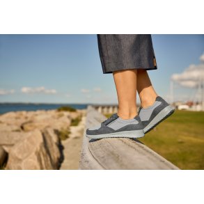 New Feet damesko 231-15-842 W stretch, velegnet til indl�g - gr�/bl�