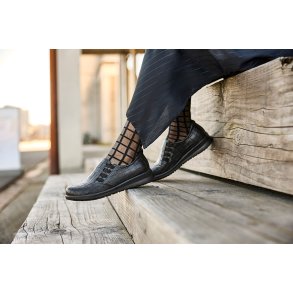 New Feet Hyttesko med elastikkile, udtagelige sler 241-17-110 - sort