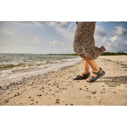 New Feet 241-21-110/slim damesandal med fast h�lkappe, velegnet til indl�g - sort