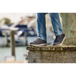 New Feet 242-32-840 wide herresko med stretch, velegnet til indl�g - bl�