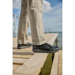 New Feet wide Herresko med stretch, velegnet til indlg 251-25-210 - sort