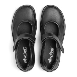 New Feet remsko med stretch 252-28-210 M, velegnet til indlg - sort