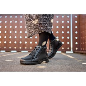 New Feet damestvlet 252-33-210 W med stretch, velegnet til indlg - sort