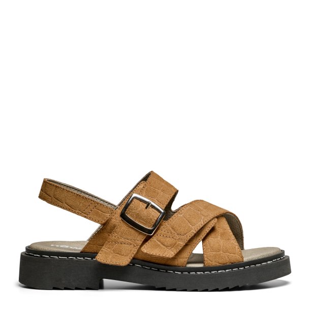 New Feet 261-13-1933 Sandal p� chunky s�ler, velegenet til indl�g - tanned