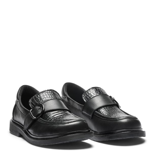 New Feet hyttesko til den brede fod, velegnet til indl�g 261-24 - sort