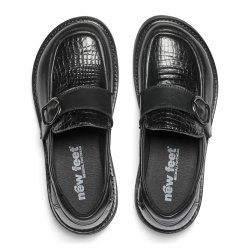 New Feet hyttesko til den brede fod, velegnet til indl�g 261-24 - sort