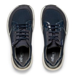 New Feet 261-27 wide, sneaker til den brede fod, velegnet til indl�g - bl� 