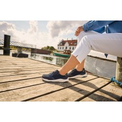 New Feet 261-27 wide, sneaker til den brede fod, velegnet til indl�g - bl� 