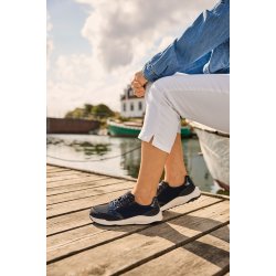 New Feet 261-27 wide, sneaker til den brede fod, velegnet til indl�g - bl� 