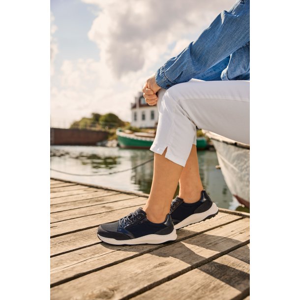 New Feet 261-27 wide, sneaker til den brede fod, velegnet til indl�g - bl� 